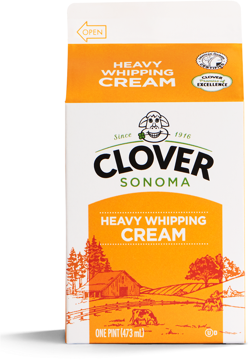 Clover Sonoma Heavy Whipping Cream (984x1244), Png Download