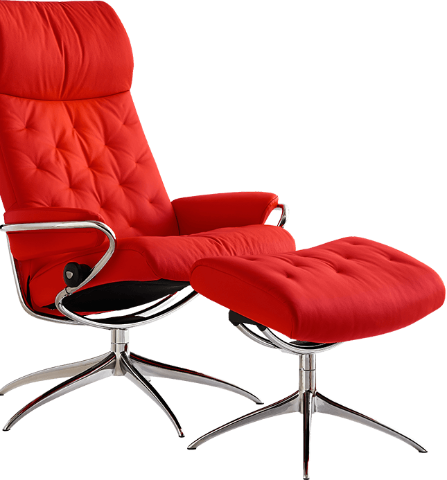 Metro - Stressless Metro Chair & Ottoman (645x693), Png Download