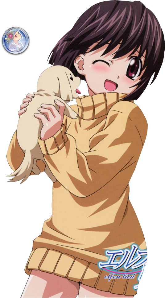 Render - Elfen Lied 3rd Note (721x1024), Png Download