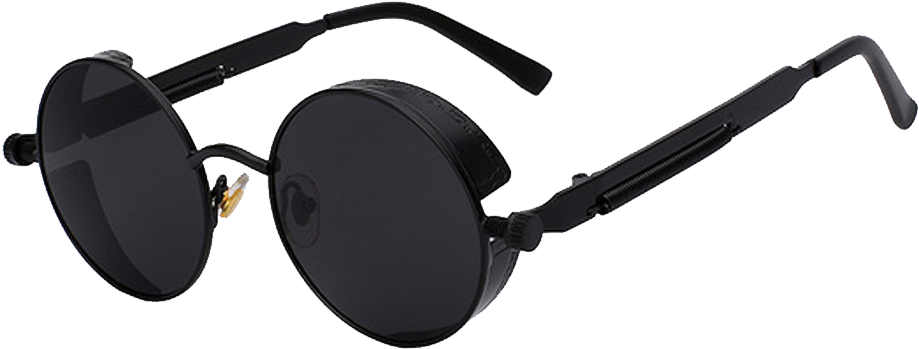 Round Metal Steampunk Sunglasses (1006x1006), Png Download