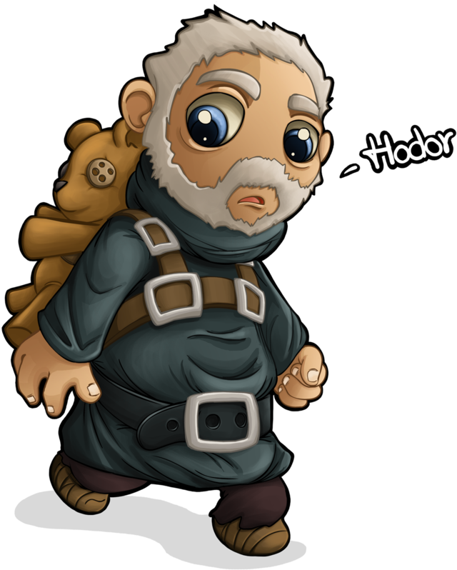 Hodor Dave The Minion Mammal Vertebrate Cartoon Fictional - Game Of Thrones Chibi Hodor (894x894), Png Download