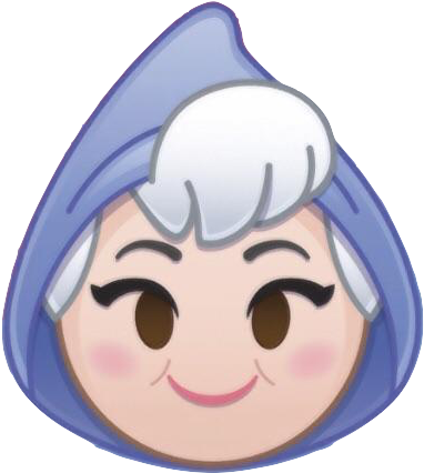 Emojiblitzfairygodmother - Disney Emoji Blitz Fairy Godmother (388x433), Png Download