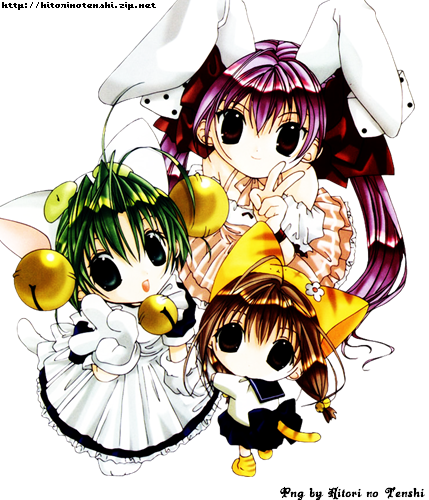 Png 7-elfen Lied - Di Gi Charat: The Original Series [dvd/cd] (429x500), Png Download