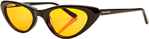 Black Cat Eye - Sunglasses (600x480), Png Download