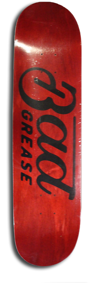Bad Grease Logo Skateboard - Poster (325x1000), Png Download
