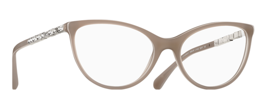 Cat Eye Acetate Eyeglasses With - Chanel Cat Eye Glasses (564x720), Png Download
