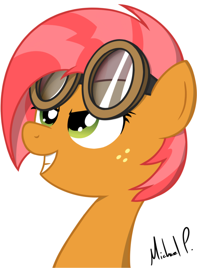 Mark33776, Babs Seed, Goggles, Safe, Simple Background, - Cartoon (754x1024), Png Download