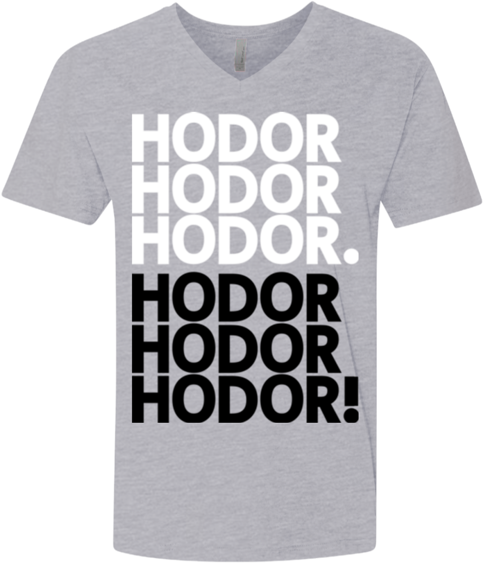 Get Over It Hodor Men's Premium V-neck - T-shirt (1155x1155), Png Download
