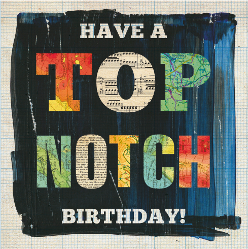 Top Notch Greeting Card Top08 - Portico Top Notch Birthday Card (600x600), Png Download