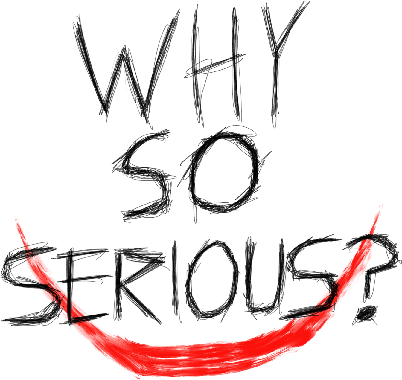 Joelforbes Why So Serious Smile Home Rug - Joker Smile Why So Serious (1371x1371), Png Download