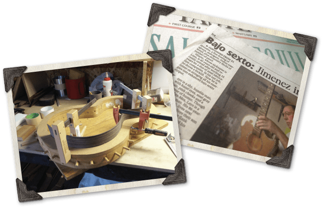 Bajo Sexto In The Workshop - Bajo Sexto (672x439), Png Download