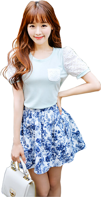 Seol-ah9 - Ulzzang Kim Shin Yeong Png (399x673), Png Download