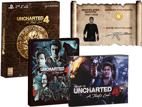 A Thief's End - Uncharted 4 Special Edition Steelbook (475x364), Png Download