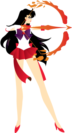 Sailormoon R - Sailor Mars No Background (468x468), Png Download