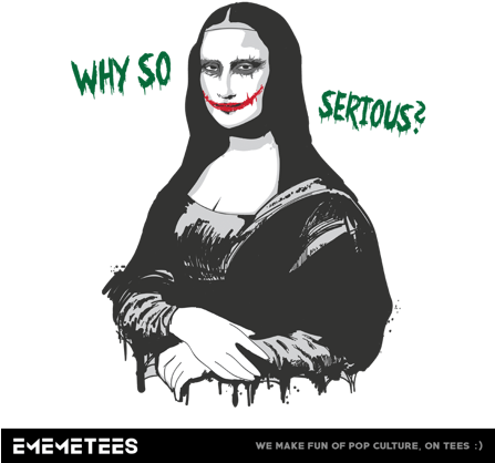 Why So Serious - T-shirt (446x446), Png Download