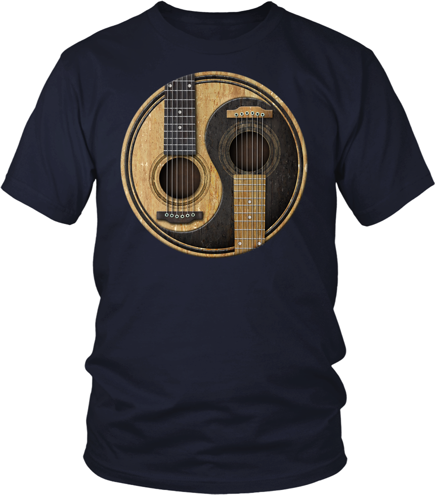 Previous Slide - New Yin Yang Guitar Silver Necklace (1000x1000), Png Download