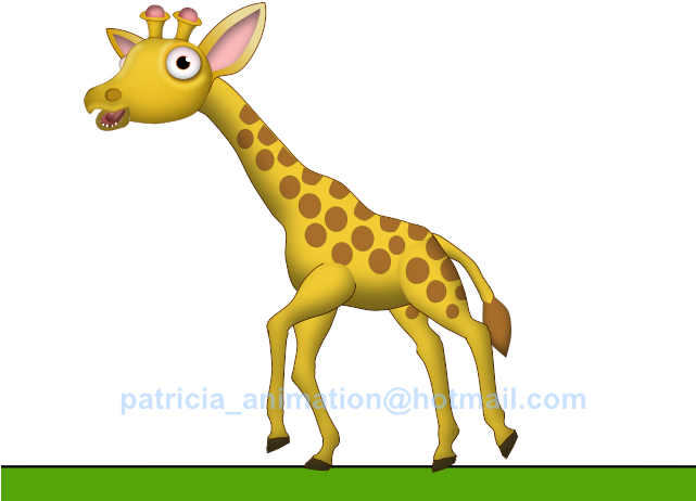 Moving Clipart Giraffe - Animation Giraffe (640x480), Png Download