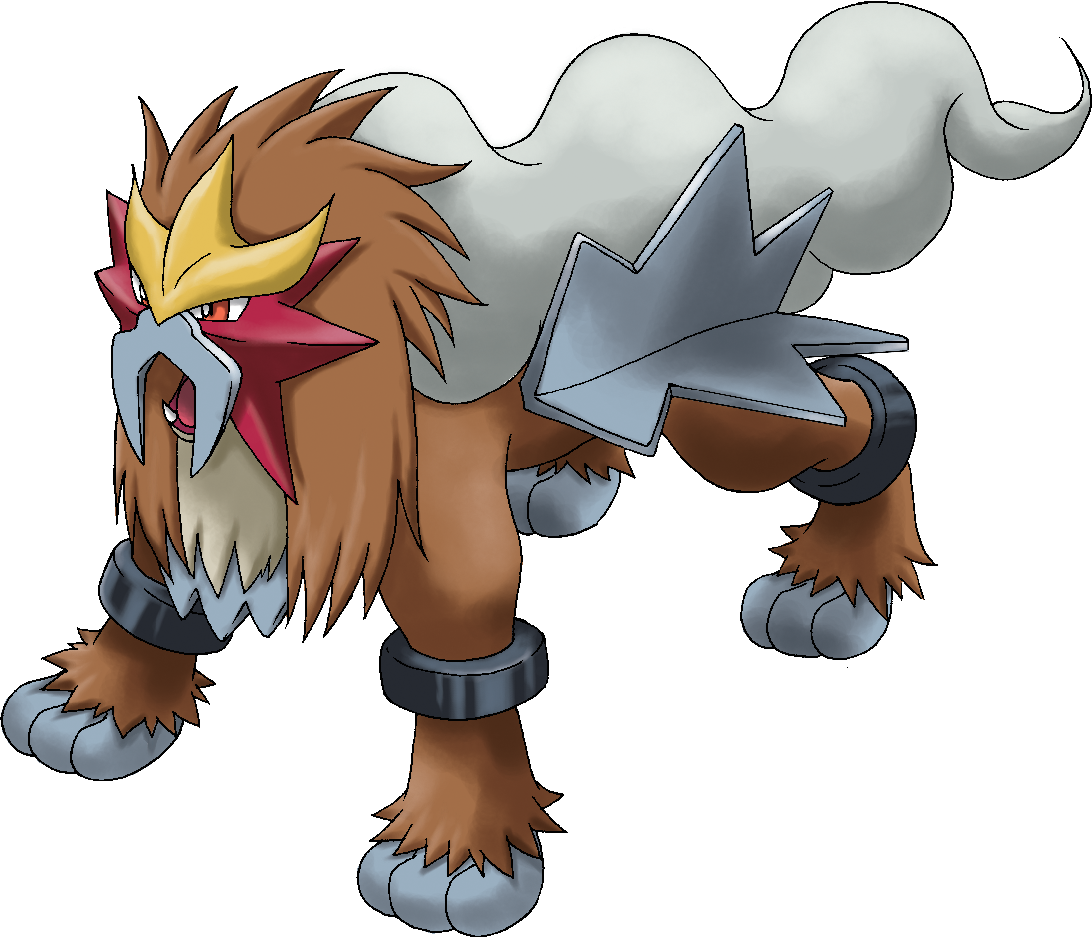 Resorai - Legendary Fire Lion Pokemon (2238x1925), Png Download