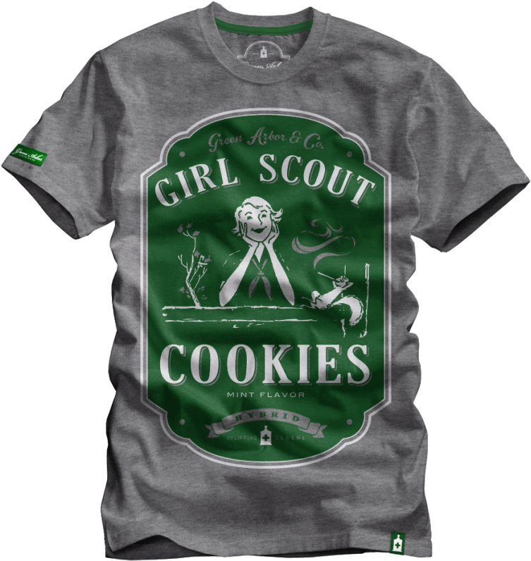 Girl Scout Cookies - T-shirt (768x833), Png Download