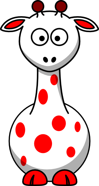 Original Png Clip Art File Red Giraffe 2 Svg Images (318x597), Png Download