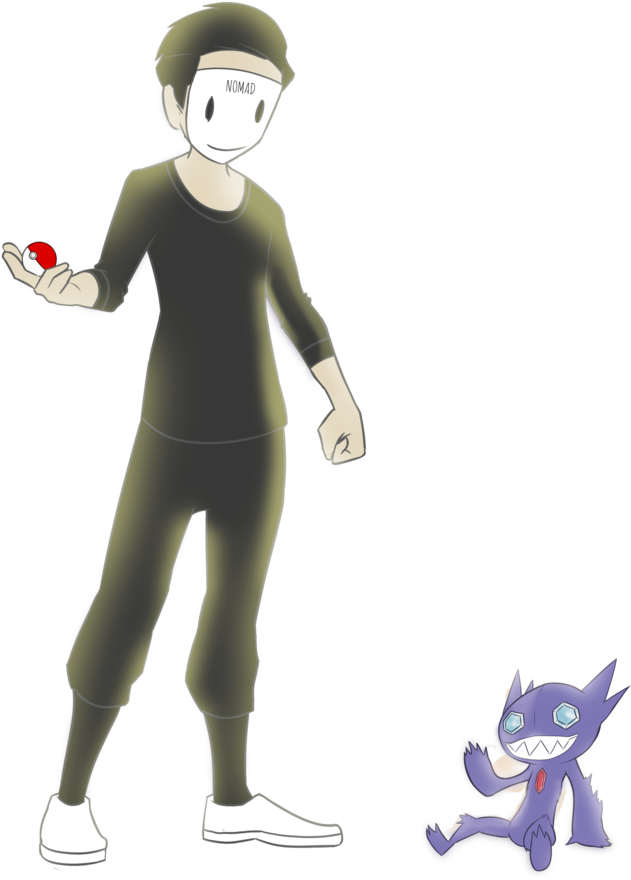 Zaq Sableye - Cartoon (1000x1000), Png Download