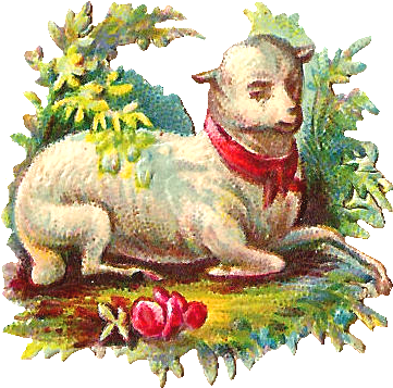 Free Digital Lamb Clip Art - Easter Lamb Png (504x441), Png Download