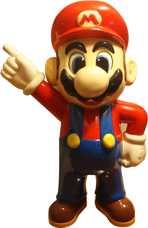 The Mysterious Mario Statue - Video Game (648x968), Png Download