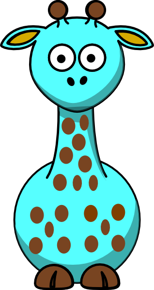 Cartoon Giraffe (318x597), Png Download