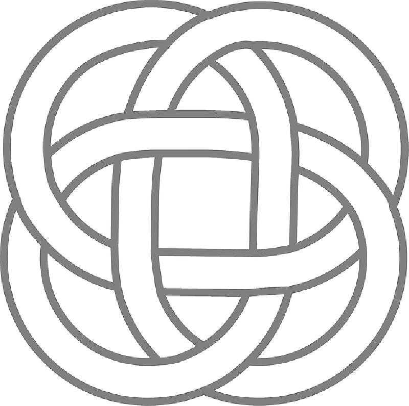 Celtic, Knot, Simple, Design, Symbols, Border, Free - Islamic And Celtic Art (800x796), Png Download
