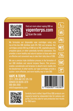 500 Mg Cbd Vape Cart Girl Scout Cookies - Cannabidiol (500x500), Png Download