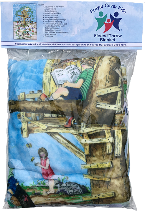 Load Image Into Gallery Viewer, Prayer Cover Kids Fleece - Prayer Cover Kids Fleece Throw Blanket (502x726), Png Download