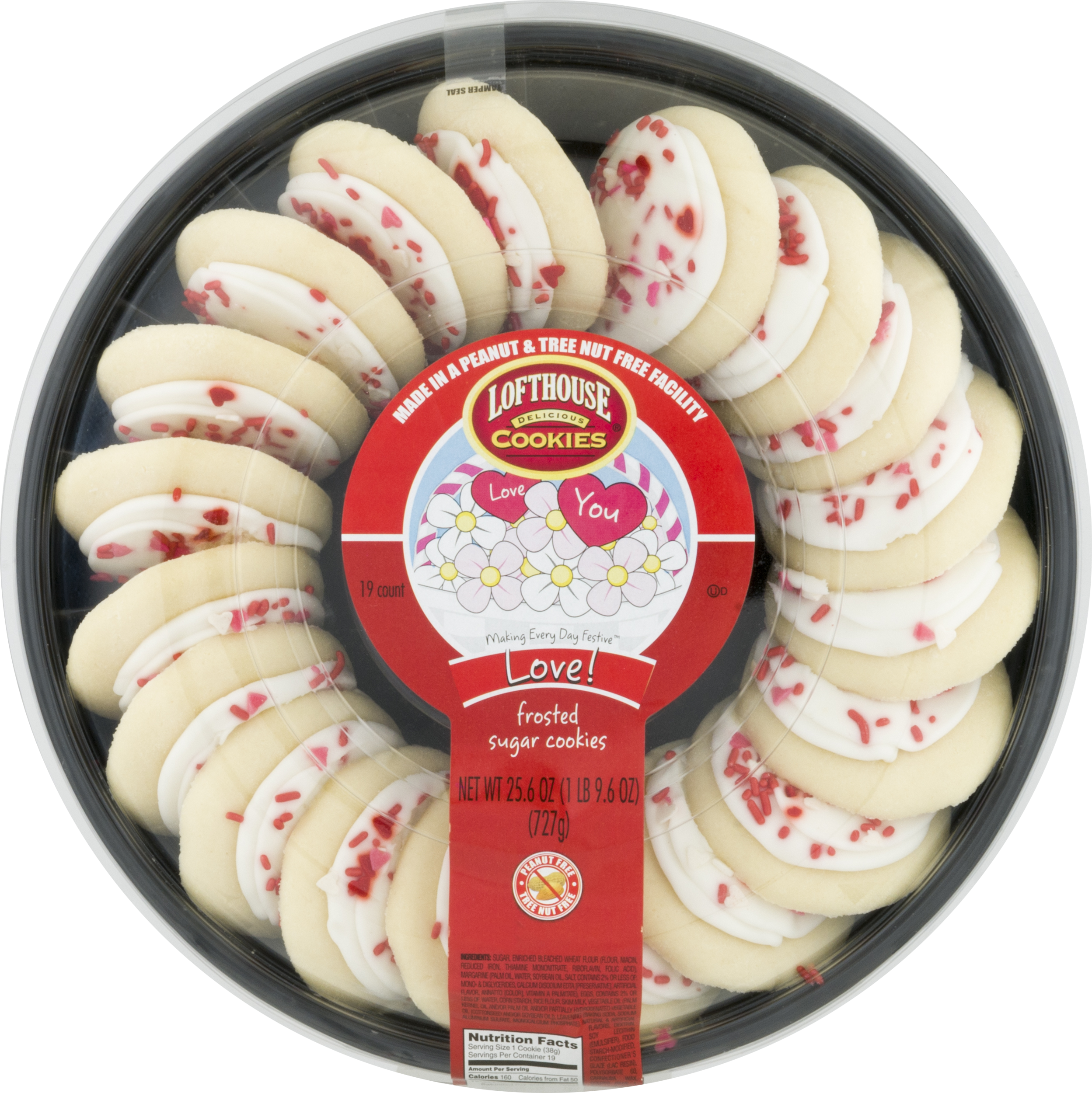 Frosted Sugar Cookies - Lofthouse Frosted Sugar Cookies Walmart (2497x2500), Png Download