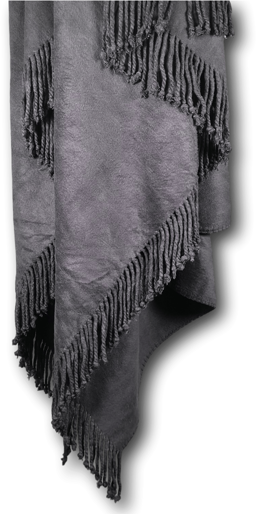 Bamboo Blanket Charcoal Lujo Home - Scarf (1024x1024), Png Download