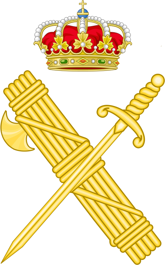 1 Oct - Spanish Civil Guard Emblem (600x940), Png Download