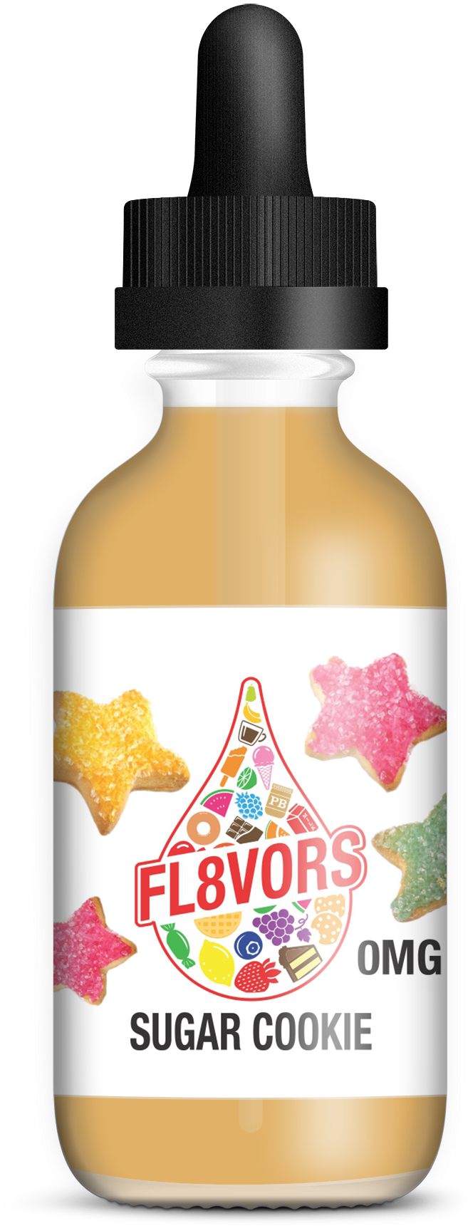 Just Juice 60ml Sugar Cookie (1000x1854), Png Download