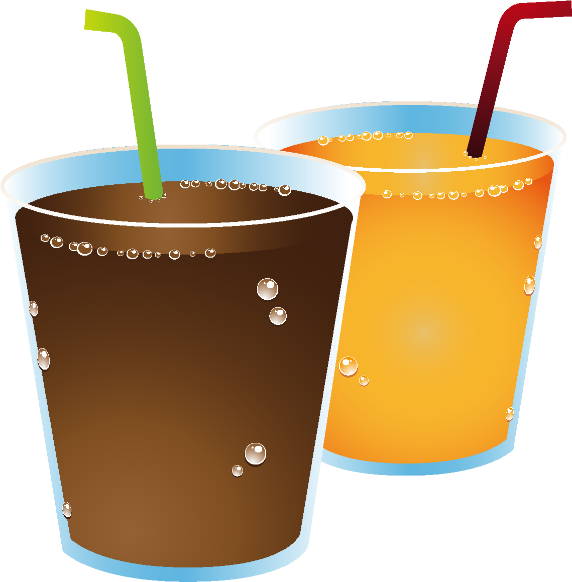 Cartoon Juice Drink Elements - Drink (1772x1378), Png Download