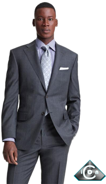 Grey Business Suit Men - Bruno Banani Blazer (347x600), Png Download