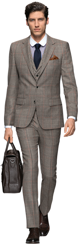 Ryan Boss001 - Suitsupply Napoli Navy (600x850), Png Download