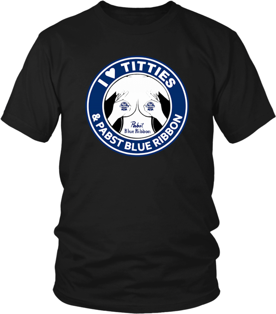 I Love Titties And I Love Pabst Blue Ribbon T-shirt - Opengl T Shirt (1024x1024), Png Download