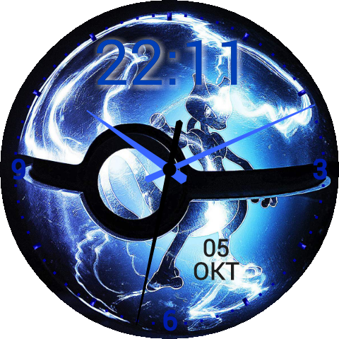 Mewto Pokeball Watch - Imagenes Hd 4k Anime (480x480), Png Download