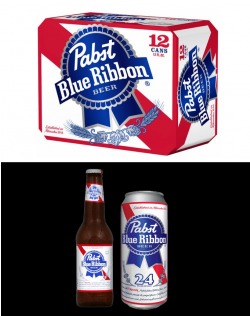 Pabst Blue Ribbon, Pabst, Pbr, American Adjunct Lager, - Pabst Blue Ribbon Beer - 24 Pack, 12 Fl Oz Cans (600x315), Png Download