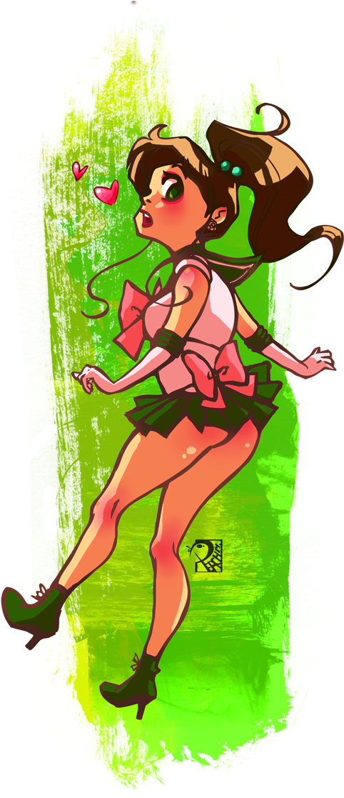 Sailor Jupiter Images Sailor Jupiter Hd Wallpaper And - Sailor Jupiter Fanart Transparent (536x1124), Png Download