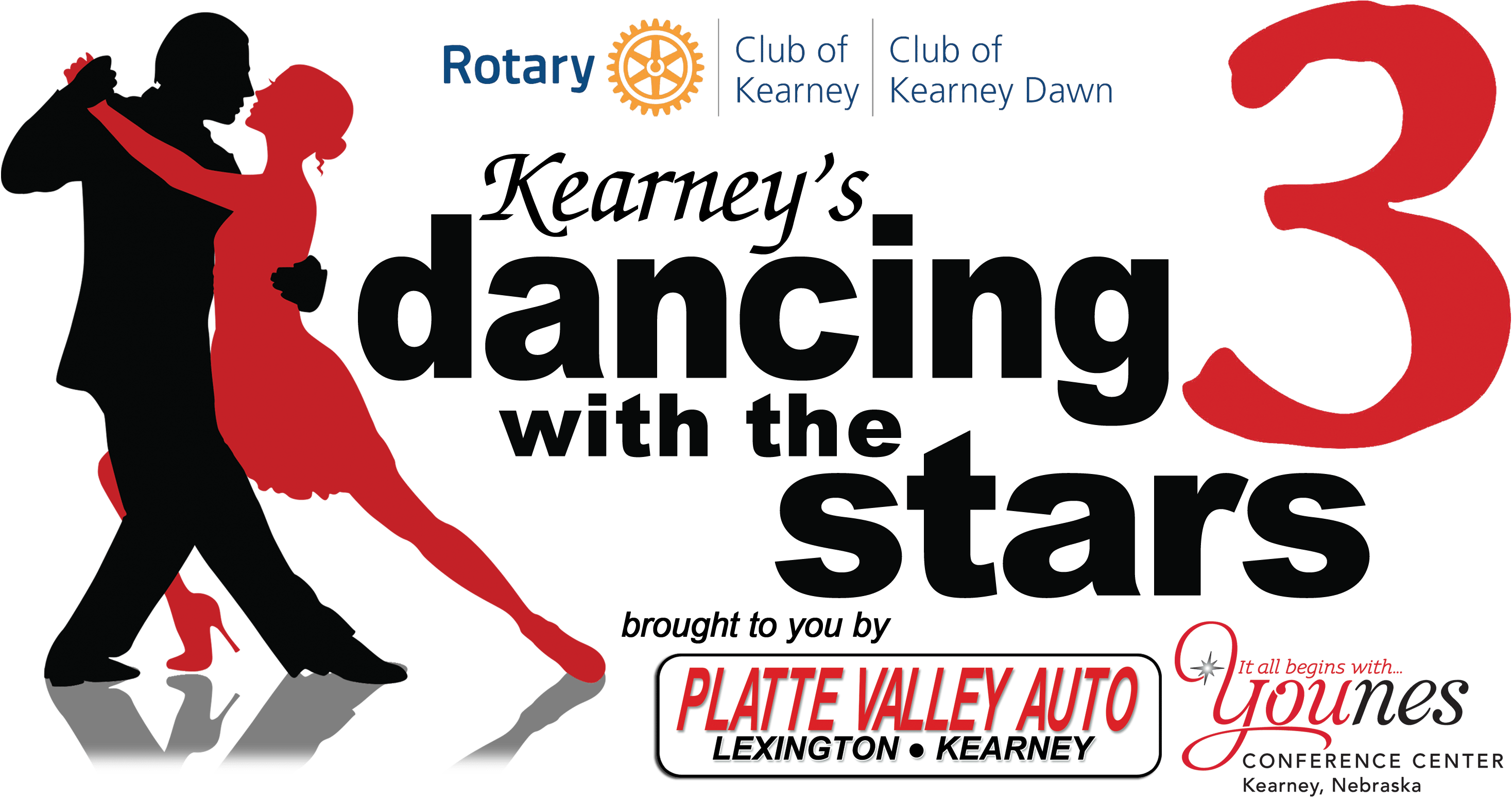 Revel Party For Kearney's Dancing With The Stars 2 - Tango Dancers Silhouette (2974x1606), Png Download