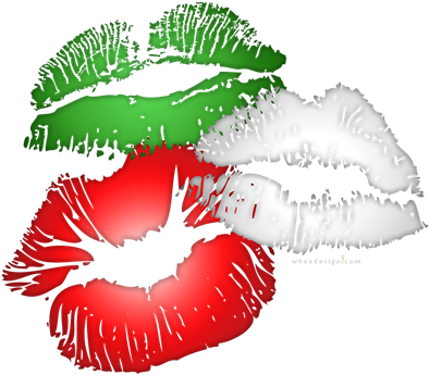 Big Kissing Lips - Kiss Me Im Irish Png (400x400), Png Download