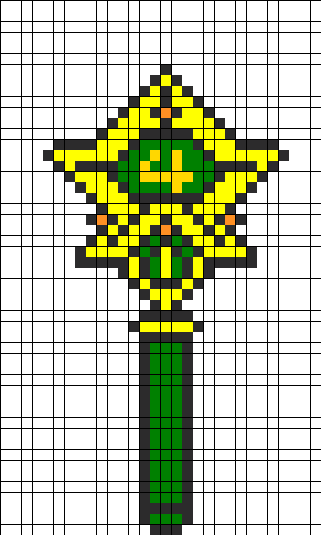 Sailor Jupiter Star Transformation Stick Perler Bead - Pixel Art Sailor Jupiter (630x1050), Png Download