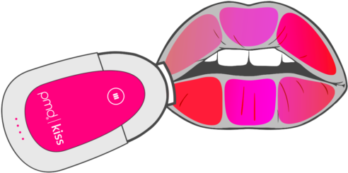 Apply Pmd Kiss Smart Lip Plumping Serum Onto Clean, - Pmd Lip Plumper Before And After (500x255), Png Download