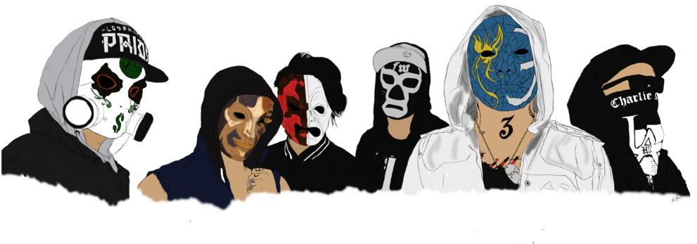 Hollywood Undead Transparent - Illustration (1024x489), Png Download