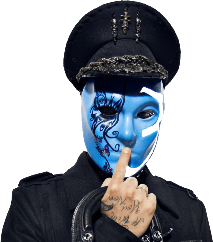 Download - Hollywood Undead Blue Mask (1000x791), Png Download