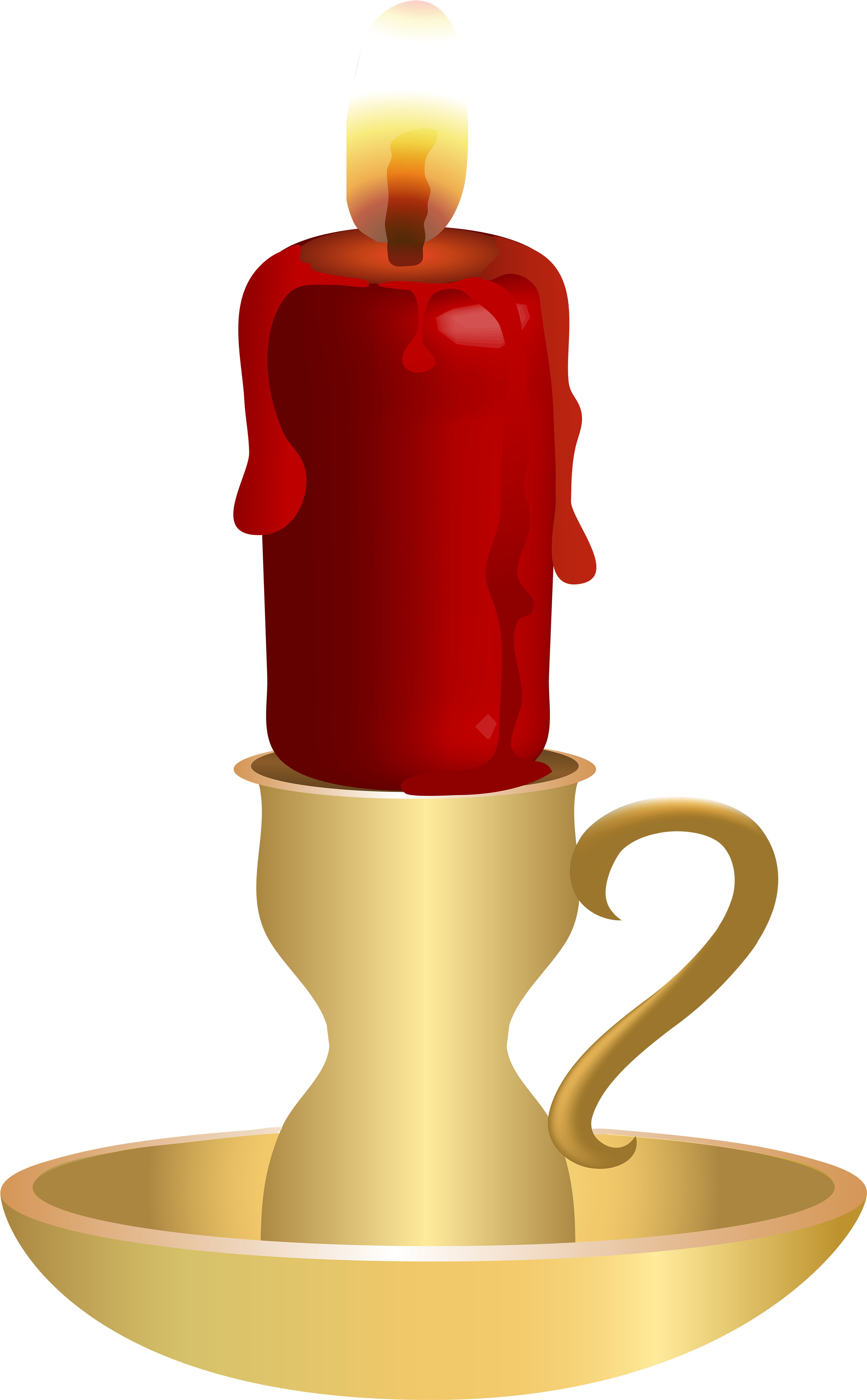 Candle Red Png Clip Art - Clip Art (3093x5000), Png Download