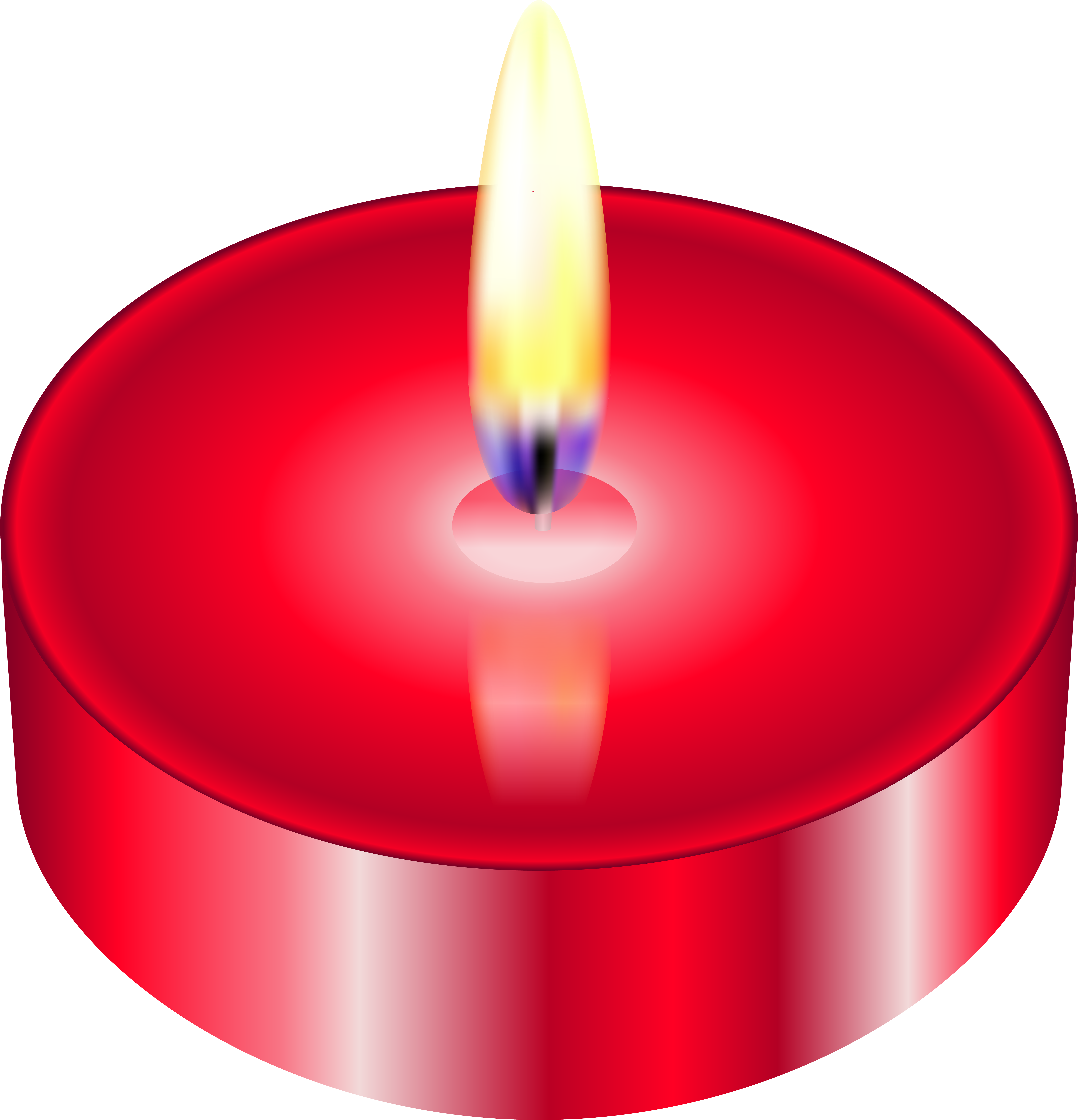 Red Tealight Png Clip Art (7703x8000), Png Download